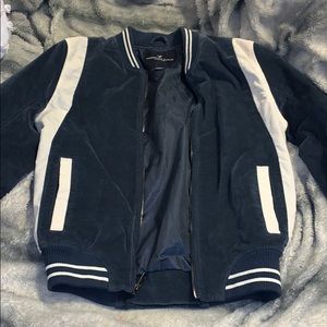 American Eagle Suede Bomber Jacket